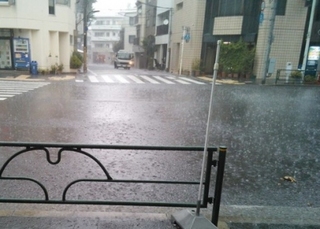 夏のゲリラ豪雨対策